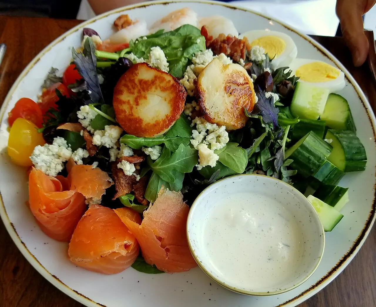 Cliff House Maine, Cape Neddick: Scallop salad - Cliff House Maine - Cape Neddick, Maine